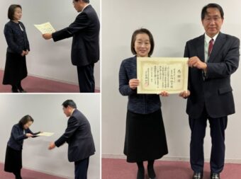 子ども食堂へのお米の寄附活動に感謝状授与